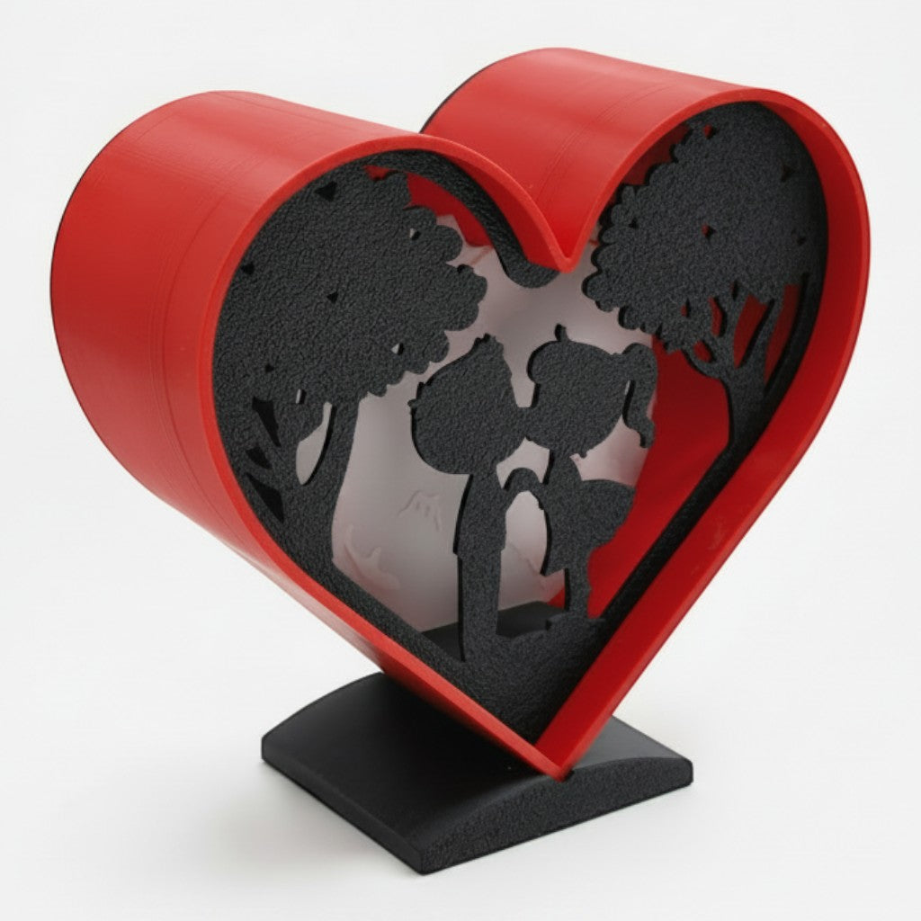 Red Heart Light Box